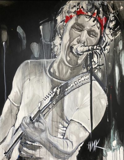 Painting of Jimmy Barnes