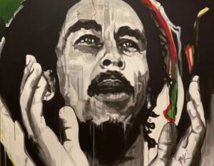 Bob Marley Acrylic painting